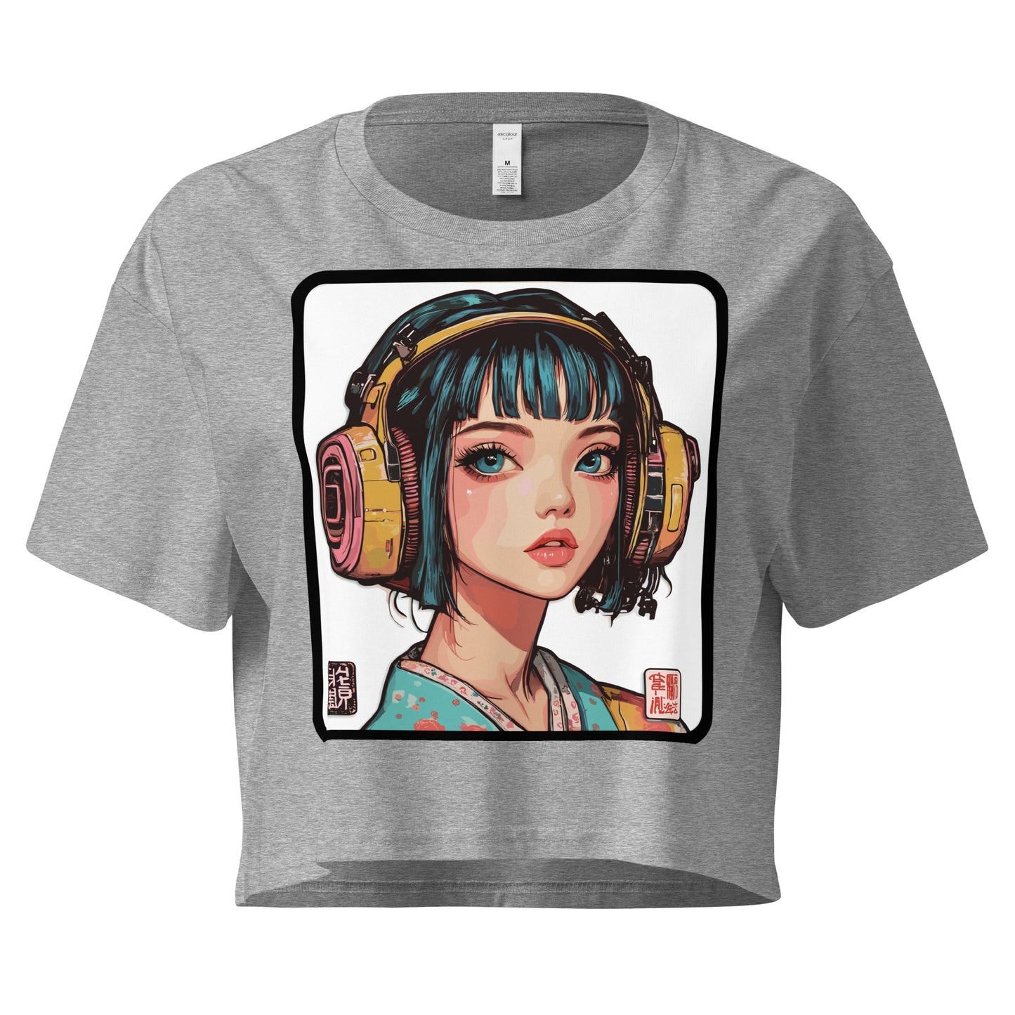 Headphones crop top