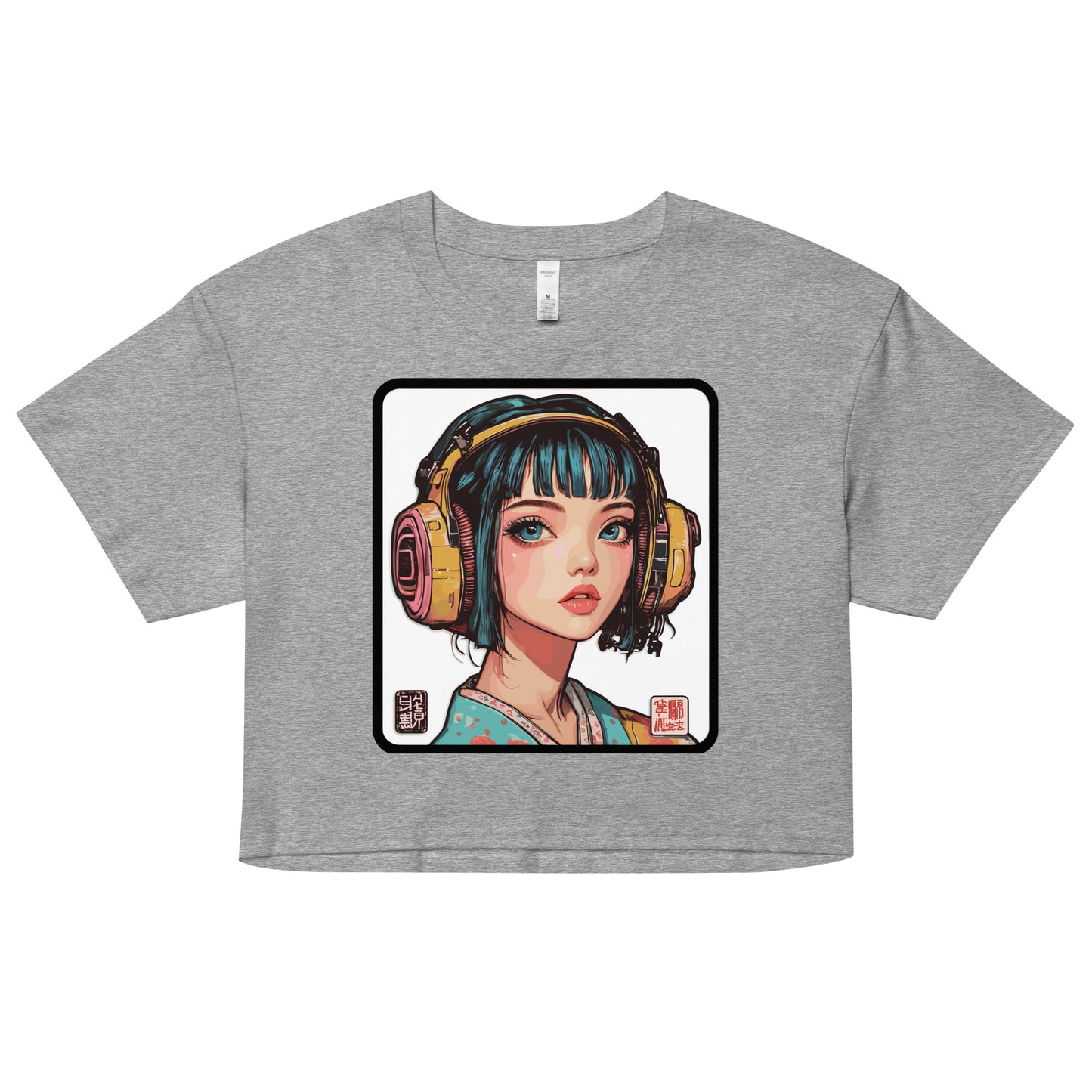 Headphones crop top