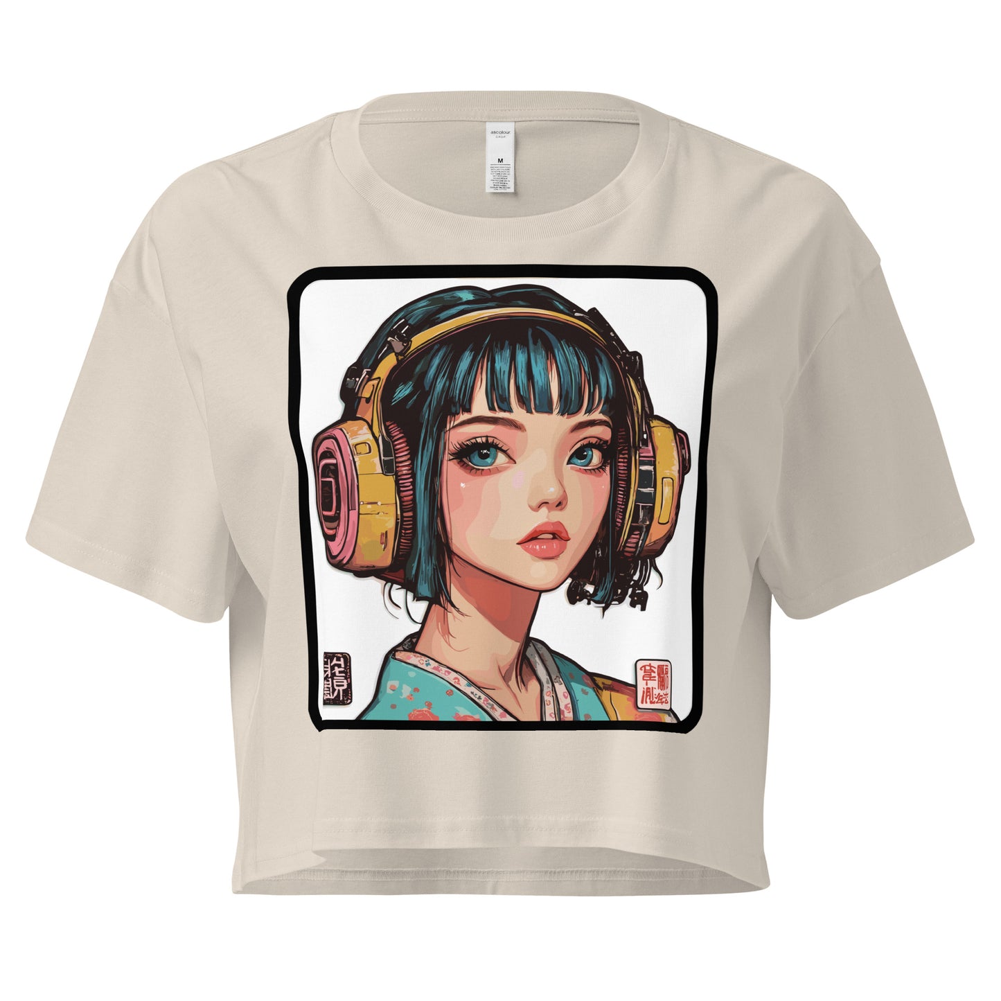 Headphones crop top