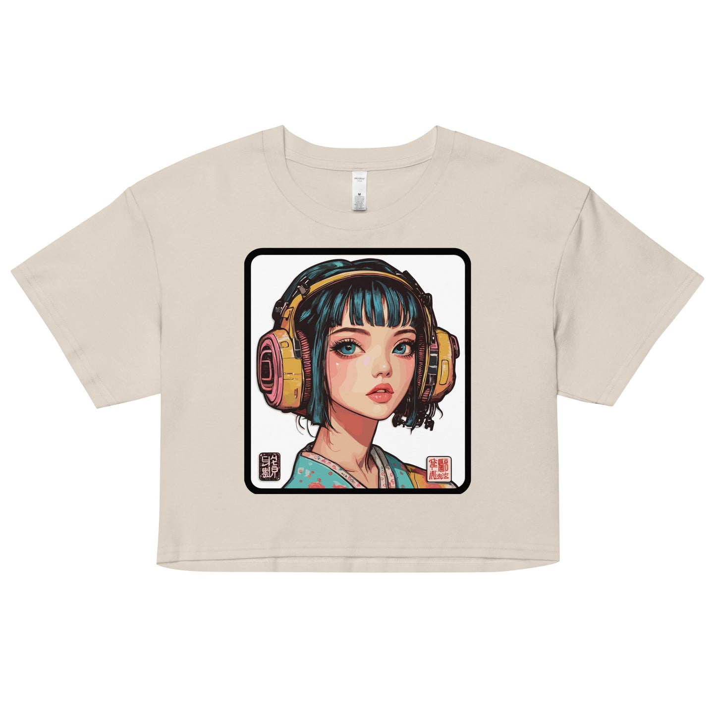 Headphones crop top