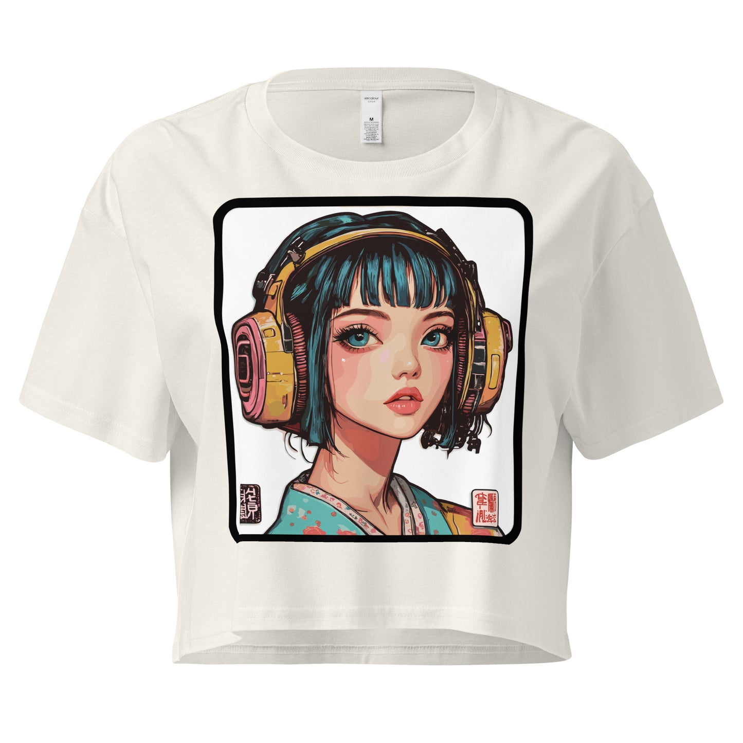 Headphones crop top