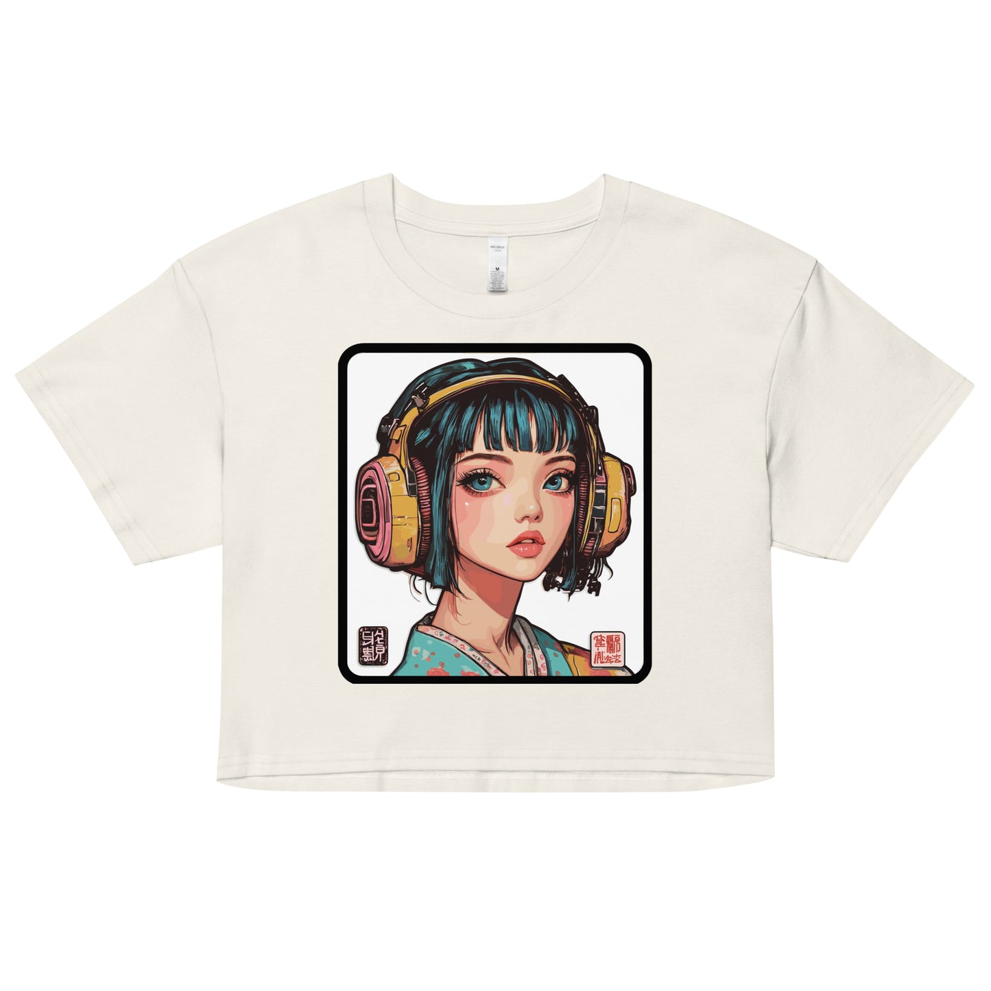 Headphones crop top