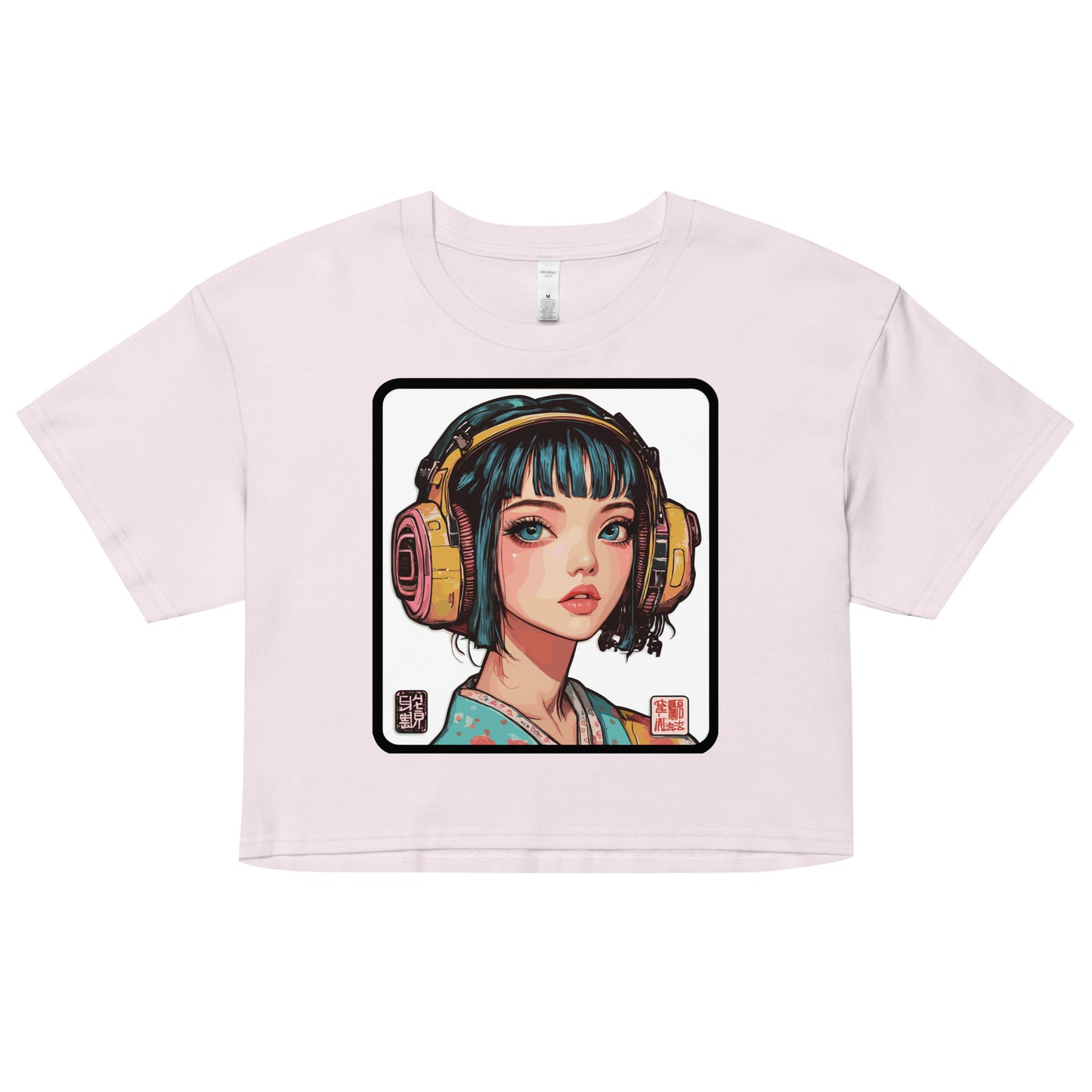 Headphones crop top