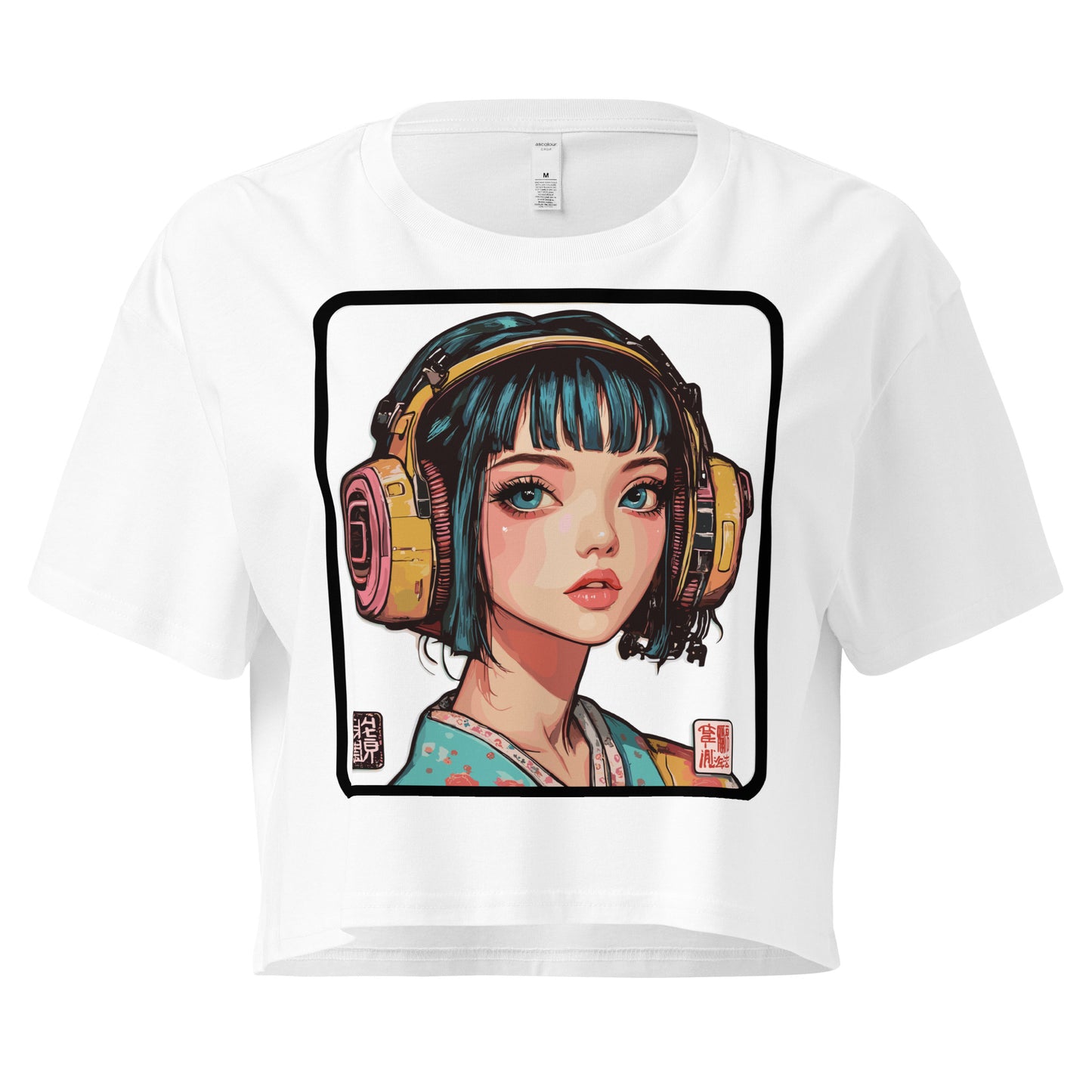 Headphones crop top