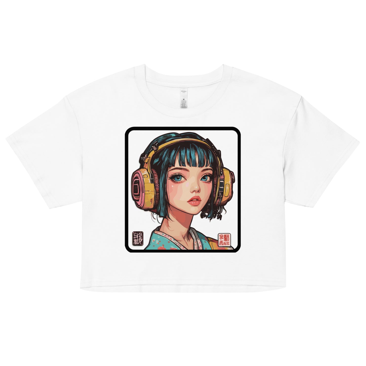 Headphones crop top